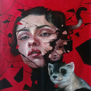Girl with Ferret